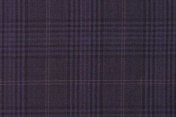 Dormeuil Fabric Navy Check 100% Wool (Ref-842032)
