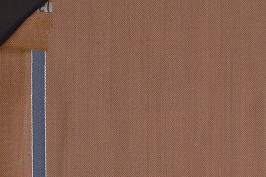 Dormeuil Fabric Camel Herringbone 100% Wool (Ref-842036)
