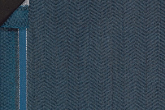 Dormeuil Fabric Green Herringbone 100% Wool (Ref-842039)