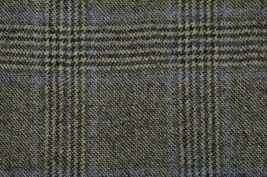 Dormeuil Fabric Beige Check 100% Wool (Ref-842200)