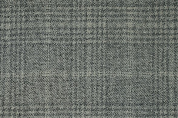 Dormeuil Fabric Grey Check 100% Wool (Ref-842201)