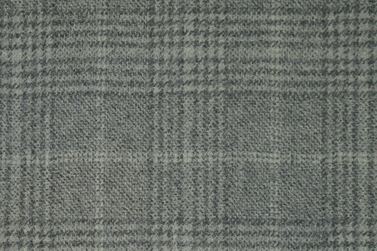 Dormeuil Fabric Grey Check 100% Wool (Ref-842201)