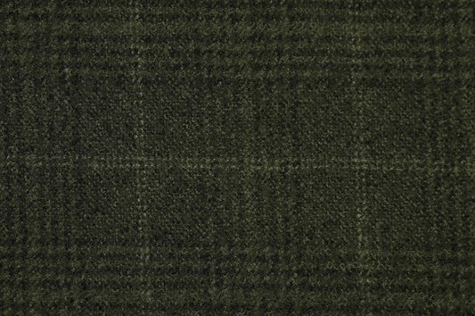 Dormeuil Fabric Green Check 100% Wool (Ref-842203)