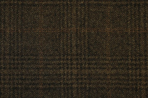 Dormeuil Fabric Brown Check 100% Wool (Ref-842204)