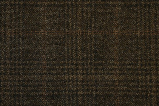 Dormeuil Fabric Brown Check 100% Wool (Ref-842204)