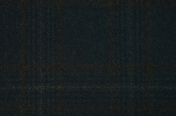 Dormeuil Fabric Green Check 100% Wool (Ref-842206)