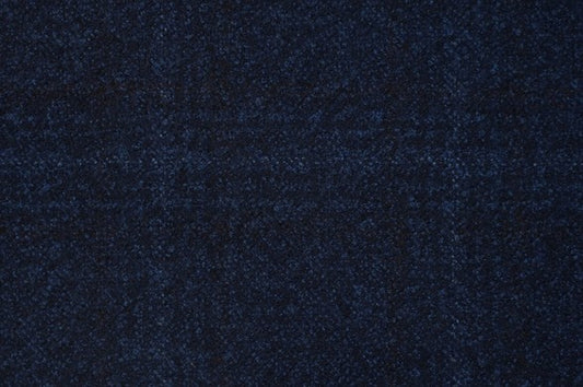 Dormeuil Fabric Navy Check 100% Wool (Ref-842207)