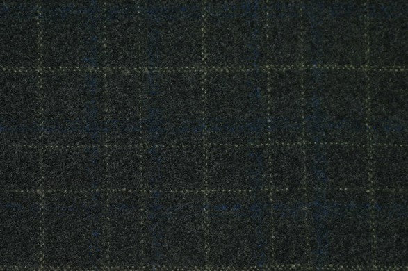 Dormeuil Fabric Green Check 100% Wool (Ref-842209)