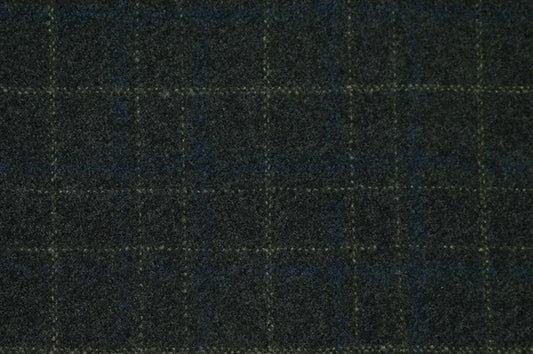 Dormeuil Fabric Green Check 100% Wool (Ref-842209)