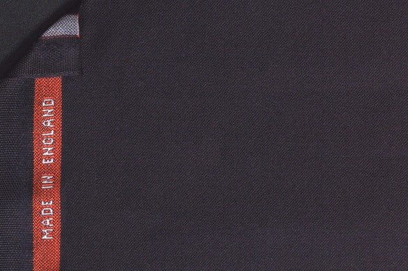 Dormeuil Fabric Navy Plain 100% Wool (Ref-843002)