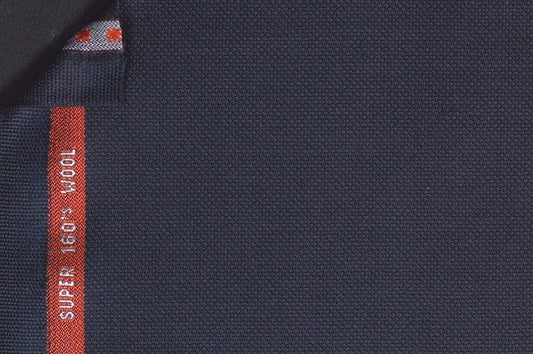 Dormeuil Fabric Navy Birdseye 100% Wool (Ref-843223)