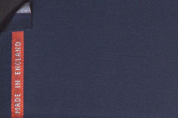 Dormeuil Fabric Navy Plain 100% Wool (Ref-843232)