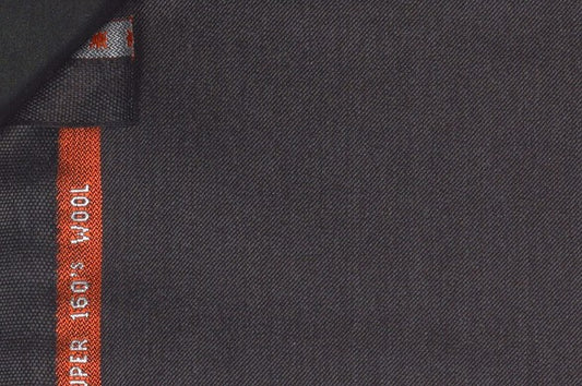 Dormeuil Fabric Grey Plain 100% Wool (Ref-843233)