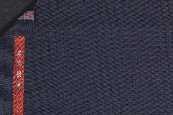 Dormeuil Fabric Navy Check 100% Wool (Ref-843287)