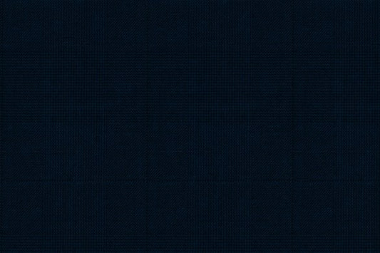 Dormeuil Fabric Navy Check 100% Wool (Ref-843287)