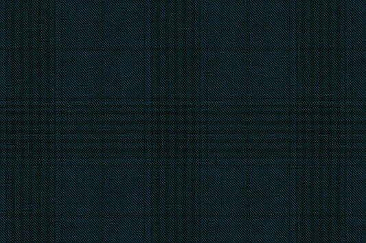 Dormeuil Fabric Green Check 100% Wool (Ref-843434)