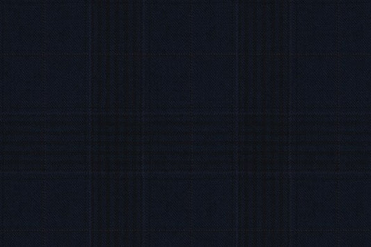 Dormeuil Fabric Navy Check 100% Wool (Ref-843436)