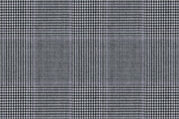 Dormeuil Fabric Black/White Check 100% Wool (Ref-843444)
