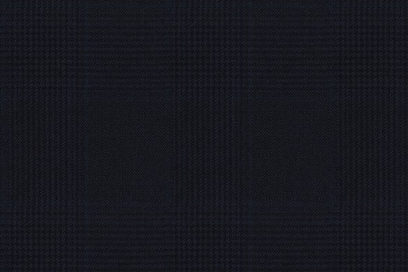 Dormeuil Fabric Navy Check 100% Wool (Ref-843445)
