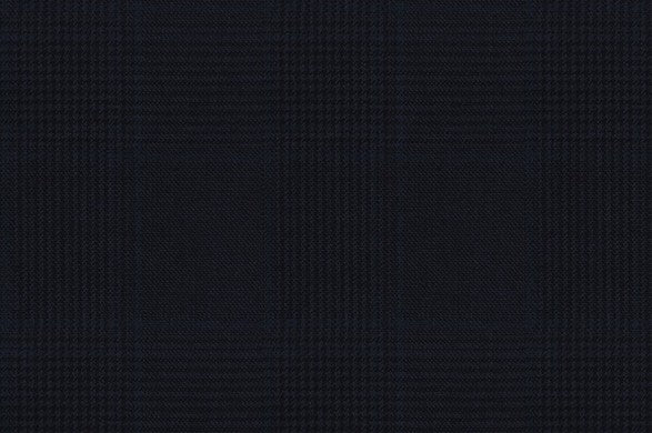 Dormeuil Fabric Navy Check 100% Wool (Ref-843445)