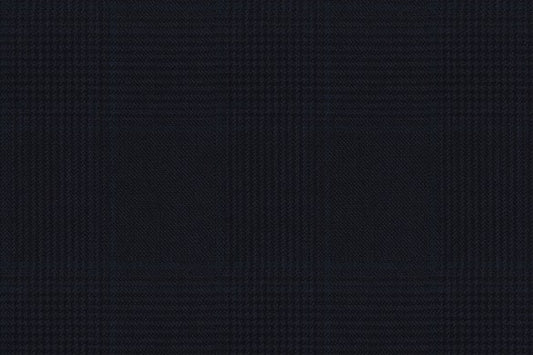 Dormeuil Fabric Navy Check 100% Wool (Ref-843445)