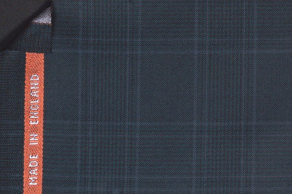 Dormeuil Fabric Green Check 100% Wool (Ref-843447)