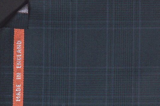 Dormeuil Fabric Green Check 100% Wool (Ref-843447)