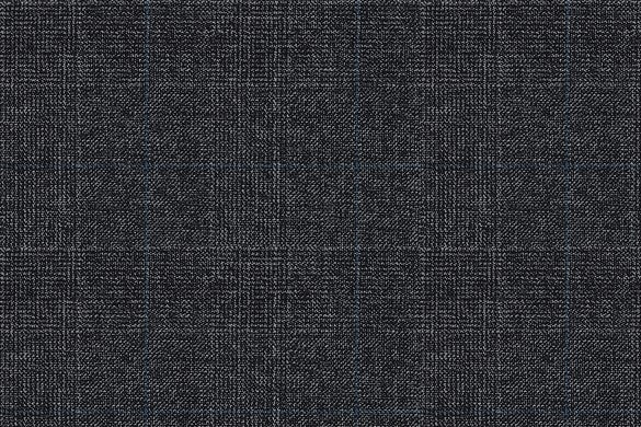 Dormeuil Fabric Grey Check 100% Wool (Ref-843450)