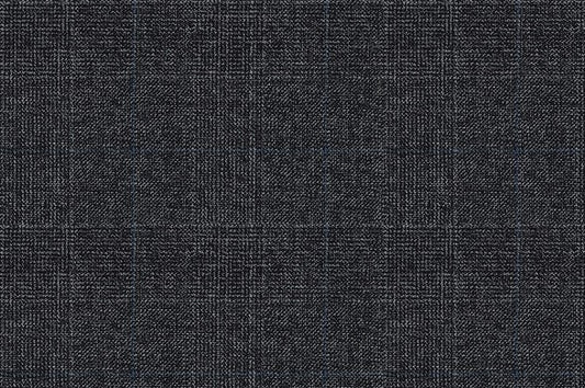 Dormeuil Fabric Grey Check 100% Wool (Ref-843450)