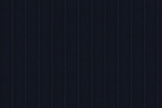 Dormeuil Fabric Navy Stripe 100% Wool (Ref-843452)