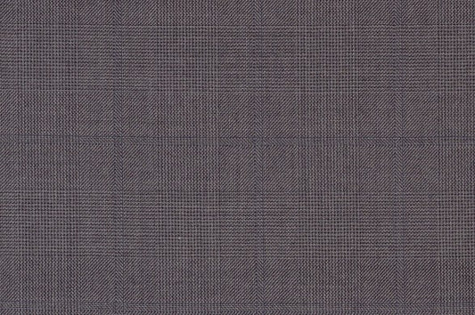 Dormeuil Fabric Grey Check 100% Wool (Ref-843471)