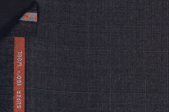 Dormeuil Fabric Grey Check 100% Wool (Ref-843472)