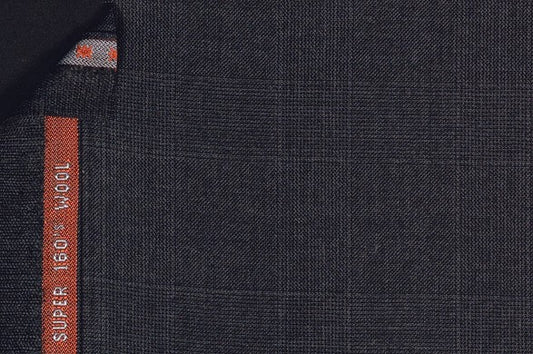 Dormeuil Fabric Grey Check 100% Wool (Ref-843472)