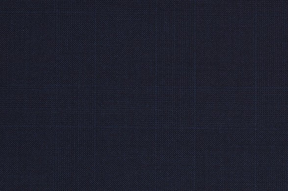 Dormeuil Fabric Navy Check 100% Wool (Ref-843473)