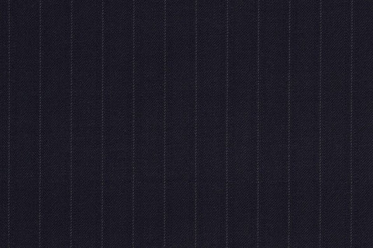 Dormeuil Fabric Navy Stripe 100% Wool (Ref-843474)