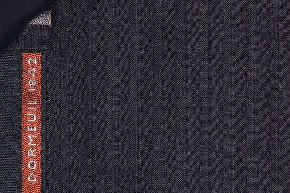 Dormeuil Fabric Grey Stripe 100% Wool (Ref-843475)