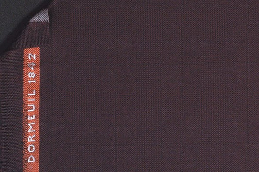Dormeuil Fabric Red Check 100% Wool (Ref-843480)