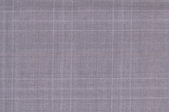 Dormeuil Fabric Grey Check 100% Wool (Ref-843484)