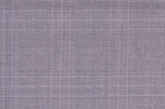 Dormeuil Fabric Grey Check 100% Wool (Ref-843484)