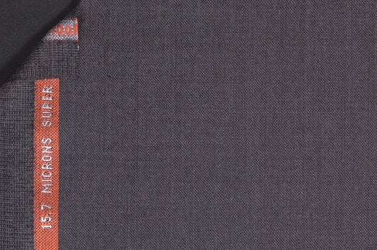 Dormeuil Fabric Grey Semi Plain 100% Wool (Ref-843485)