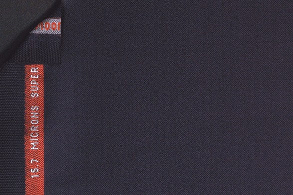 Dormeuil Fabric Navy Plain 100% Wool (Ref-843489)