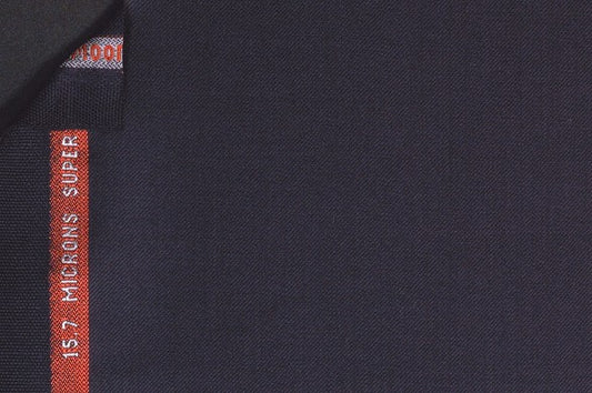 Dormeuil Fabric Navy Plain 100% Wool (Ref-843489)
