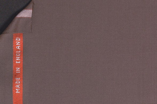 Dormeuil Fabric Brown Plain 100% Wool (Ref-843493)