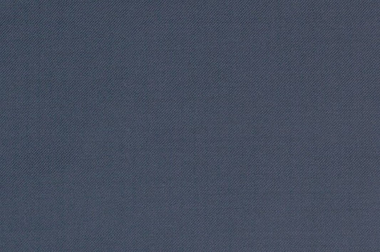 Dormeuil Fabric Blue Plain 100% Wool (Ref-843494)