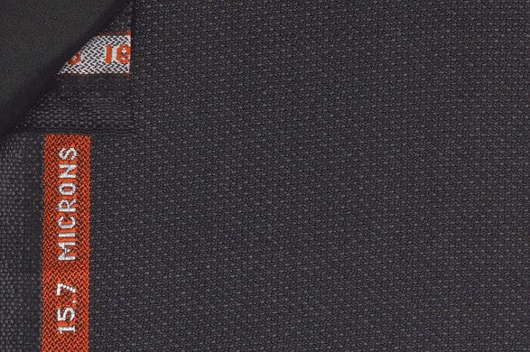 Dormeuil Fabric Grey Semi Plain 100% Wool (Ref-844001)