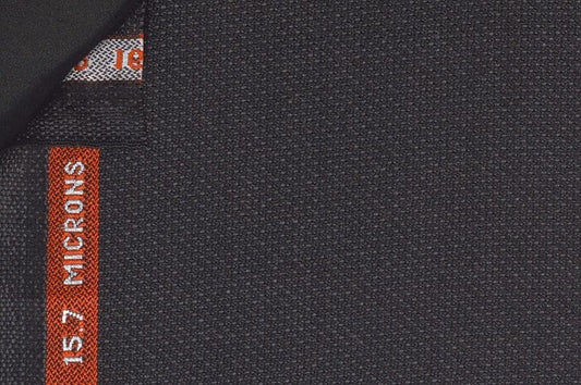 Dormeuil Fabric Grey Semi Plain 100% Wool (Ref-844001)