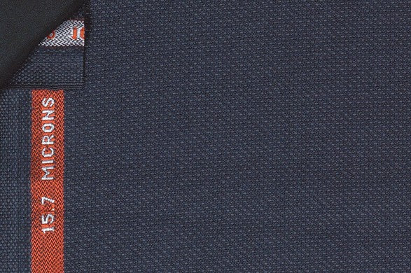 Dormeuil Fabric Navy Semi Plain 100% Wool (Ref-844002)