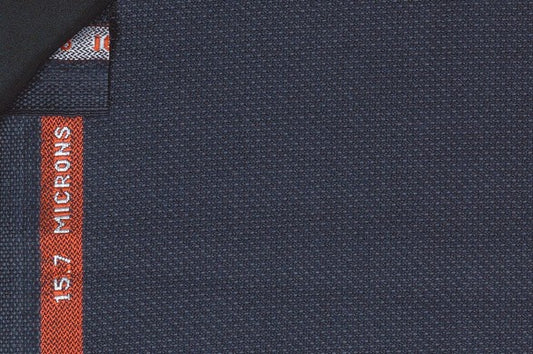 Dormeuil Fabric Navy Semi Plain 100% Wool (Ref-844002)