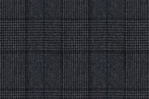 Dormeuil Fabric Grey Check 100% Wool (Ref-845001)