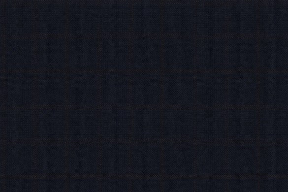Dormeuil Fabric Blue Check 100% Wool (Ref-845010)